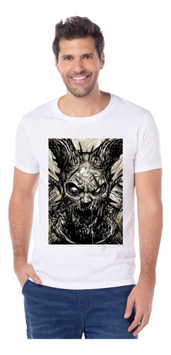 Playeras Terror Miedo Horror Diseño 75 Demonio Diablo Beloma