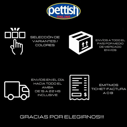 Imagen 5 de 5 de Caja Baulera Organizadora Chica Negra Pettish Online Cg
