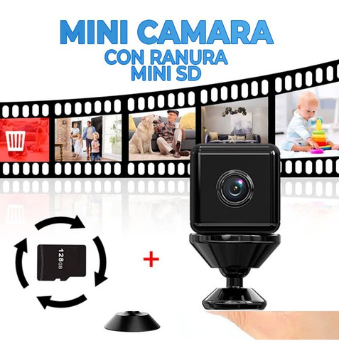 Mini Cámara Espía De Conexión Inalámbrica Wifi Hd 1080p