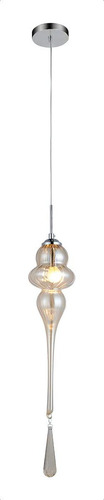 Pendente Organika Cromado E Champanhe - Kb001a -bella 127/220V