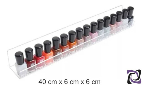 Imagem 2 de 7 de 20 Prateleira Cristal Expositor Esmalte Organizador Manicure