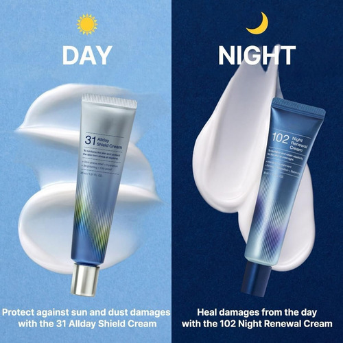 Pacote De 2 Creme Facial Para Todo O Dia E Noite, Creme