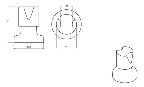 Acabamento Registro Pressão Gaveta Metal Padrão Deca C41