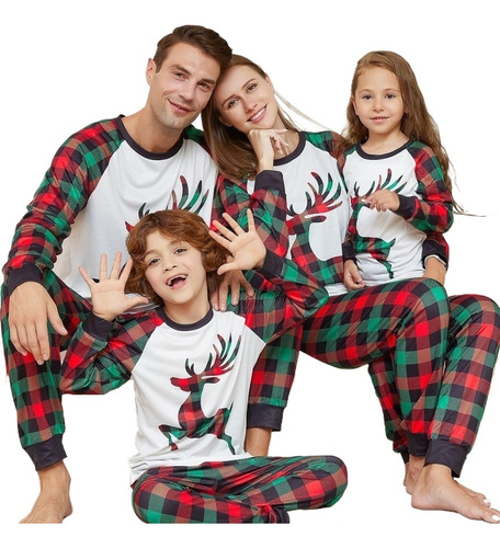 Pijama Navidad Familia Pijamas Navidad Reno Set De Pijamas