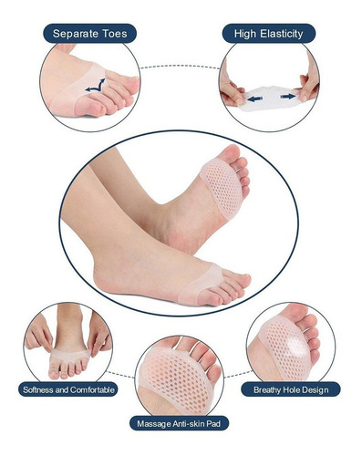 Imagem 5 de 10 de Palmilhas De Silicone Para Alívio Da Dor E Amortecimento