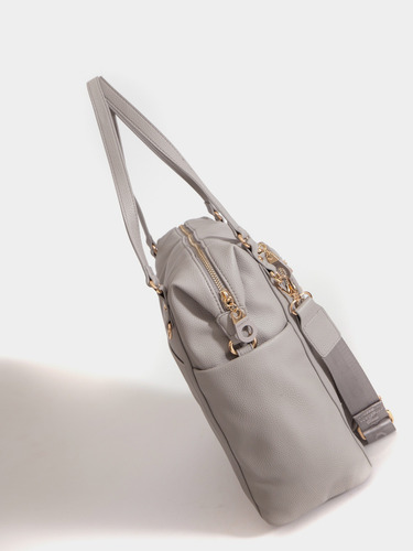 Cartera Shopping Bag Ursula Grande Juanita Jo Mujer Oficina Gris Lisa