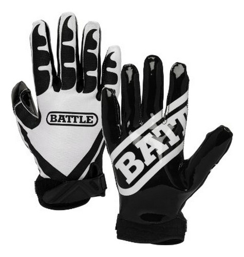 Battle Ultra Palillo-receptor, Guantes Joven Grande - Negro 