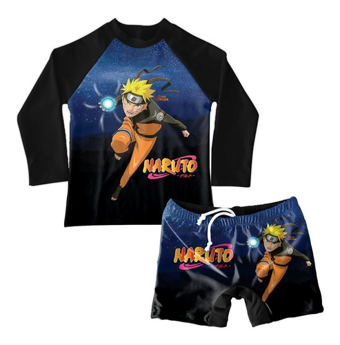 Conjunto De Traje De Baño Niño Naruto Shippuden