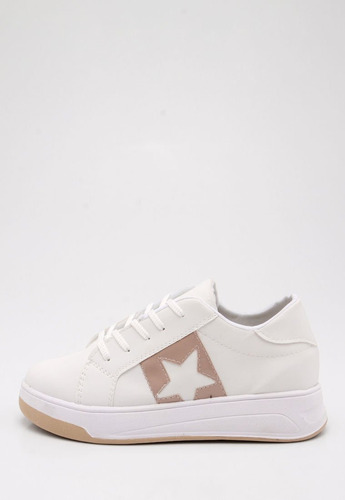 Zapatillas Star Namor Sneakers Cuero Ecológico Charol Nude