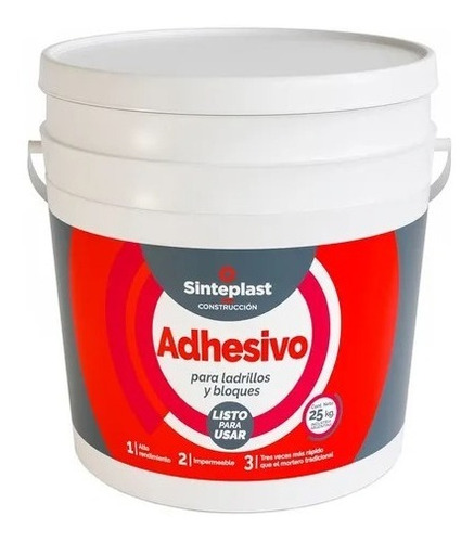 Adhesivo Mortero Para Ladrillos Y Bloques 25 Kg Sinteplast