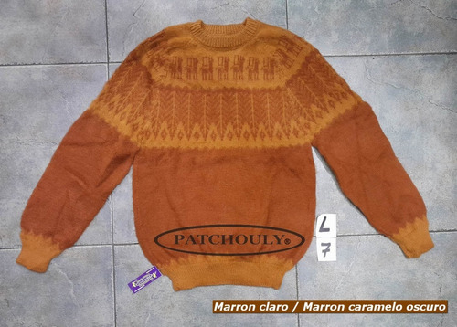 Imagen 6 de 9 de Sweater Pullover Lana Alpaca Llama Talle L Unisex Cap.fed.