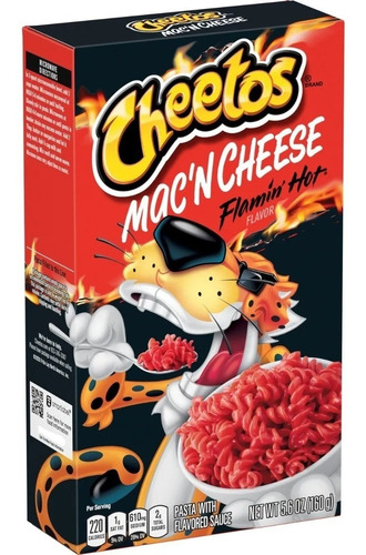 Cheetos Flamin´ Hot Mac´n Cheese 160g Importado!!