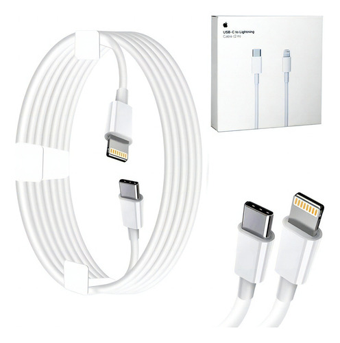 Apple Lightning Cable Cargador iPhone iPad Usb Tipo C A 2metros