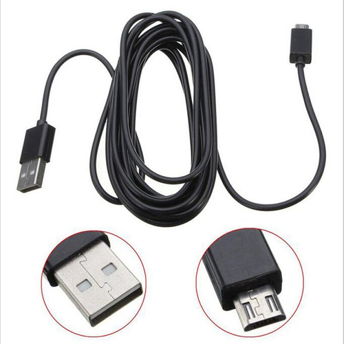 Cabo Micro Usb Compatível C/ Controle Playstation 4 Xbox One