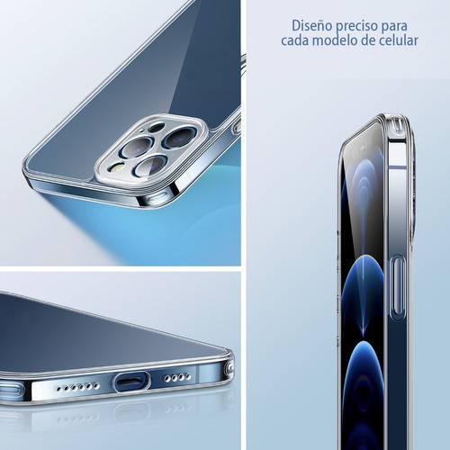 Imagen 4 de 7 de Funda Transparente Slim Protege Cámara Para Línea iPhone 13