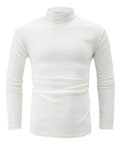 Camiseta Polar Cuello Alto Hombre Manga Larga 1 Capa Inviern
