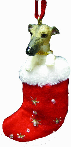 Figura Decorativa Con Diseo De Galgo De Navidad Con Pap Noel