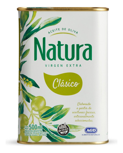 Oliva virgen extra clásico Natura - Lata - 500 mL