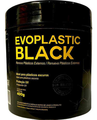 Produto Para Passar No Parachoque Preto Evoplastic Evox