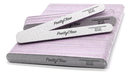 Prettyclaw | 50 Limas De Unas Profesionales De Grano 80/80, 