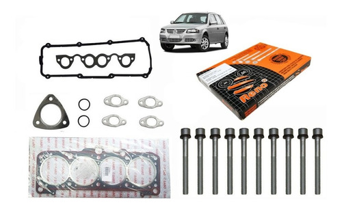 Kit Juntas Descarbonizacion Sabo + Bulones Vw Gol Ab9.- 