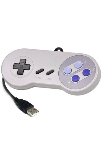 Snes Usb X4 Unidades Controles Nintendo Joystick Super