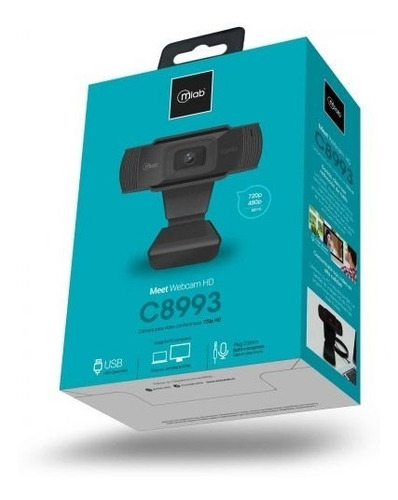 Webcam Usb Microlab 720p C8993 Black