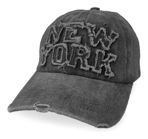 Gorra Hombre Mujer Vintage Gastada Con Visera New York