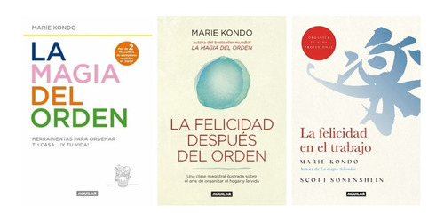 Libro Pack 3 Libros Marie Kondo - Orden - Aguilar Nuevo