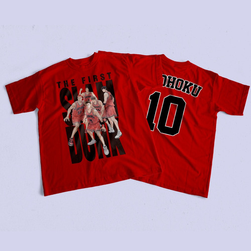 Polera Anime Slam Dunk  Shohoku Sakuragi Rukawa Akagi