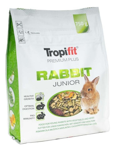Alimento Para Conejo Junior Tropifit Premium Plus 750gr.