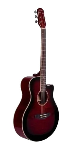 Imagen 1 de 1 de Guitarra acústica Parquer Custom GAC109MC para diestros roja laqueado