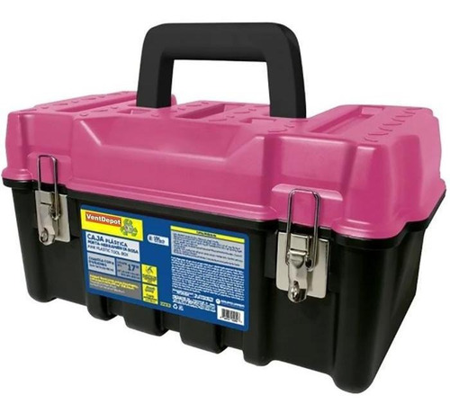 Caja Para Guardar Material, Mxpkx-001, 2 Gavetas, 17 Base, Color Negro