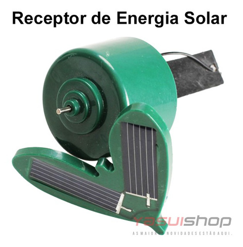 Passarinho Beija Flor De Luz Solar Enfeite Jardim Vaso Flor