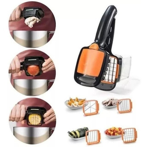 Rebanador Cortador Frutas Verduras 7 Piezas 5 En 1 De Mano