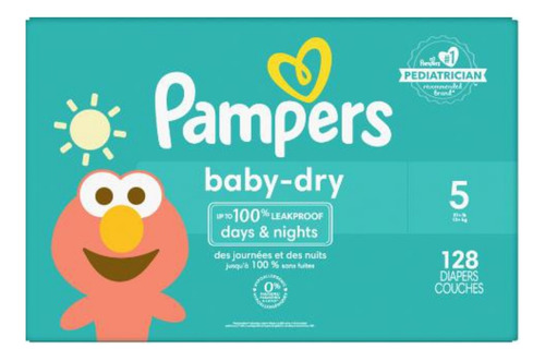 Pañales Para Bebe Pampers Baby-dry Etapa 5 128 Unidades 