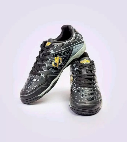 Zapatos Futsal Yston Suela Lisa Negro R99