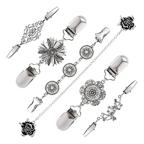 6 Uds. Clips Elegantes Para Chal De Suéter, Camisas,