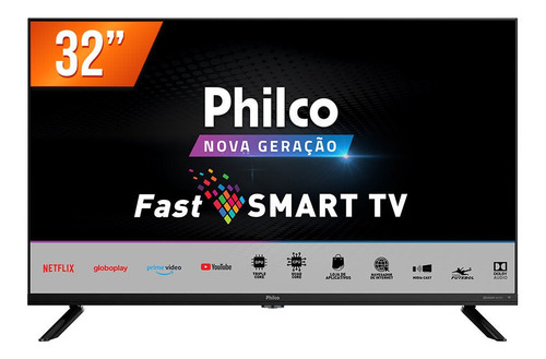 Imagem 1 de 4 de Smart Tv Led 32  Hd Philco Ptv32g70sbl 2 Hdmi 1 Usb Wi-fi