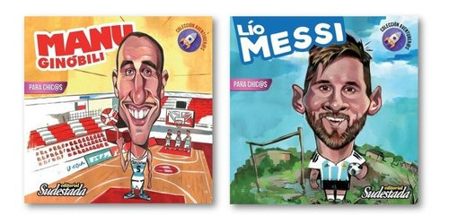 * Combo 2 Libros Col Aventureros * Messi + Ginobili