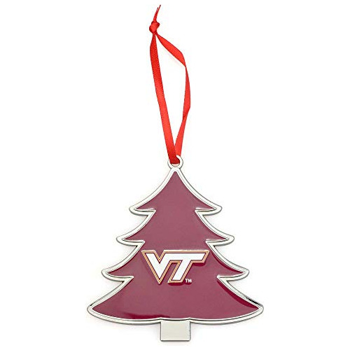 Adorno Navideño De Metal Forma De Árbol Hokies De Vir...