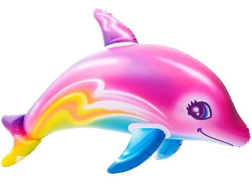 Novedad Treasures 36 Coloridos Delfines Arcoíris Inflar Pisc
