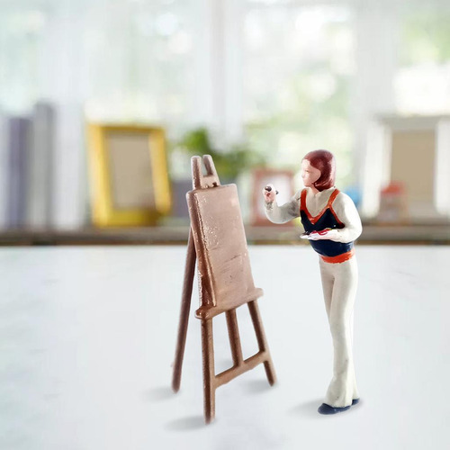 Pintor Modelo De Personas En Miniatura 1:64 Decoración De