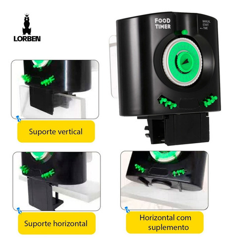 Alimentador Automático Para Peixes Warmtone 115ml 6 Programações