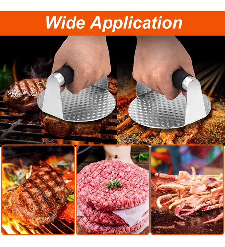 Prensa De Hamburguesa Smash 5.5 Pulgadas Acero Inoxidable Mm