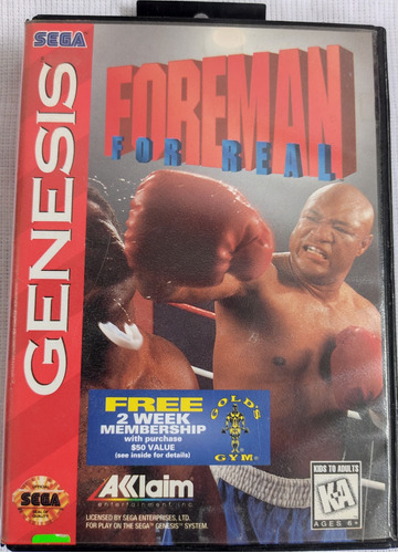 Foreman For Real Original Para Sega Genesis En Recuerdos Cg