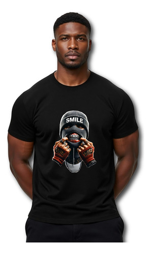 Playera Para Hombre Con Elementos De Smile