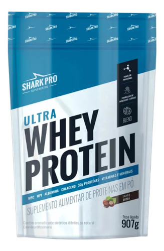 Ultra Whey Protein 100% Concentrado Refil 907g - Shark Pro