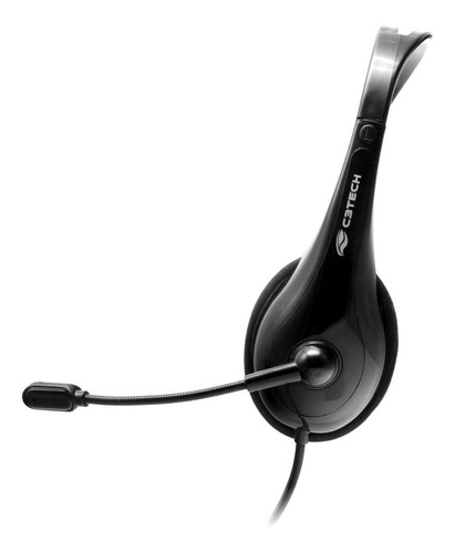 Headset C3tech Ph-310bk Preto Com Fio Usb - Novo