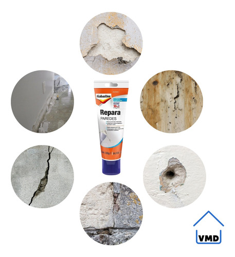 Repara Paredes Alabastine Furo Rachadura Trinca Branco 330g